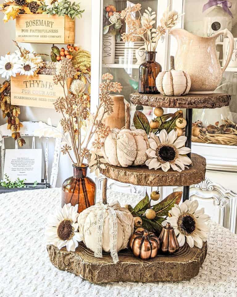 Sunflower Table Décor Ideas in Fall Kitchen