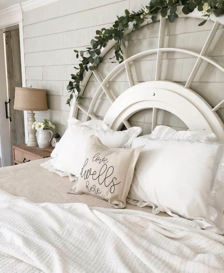 Wagon Wheel Unique Headboard