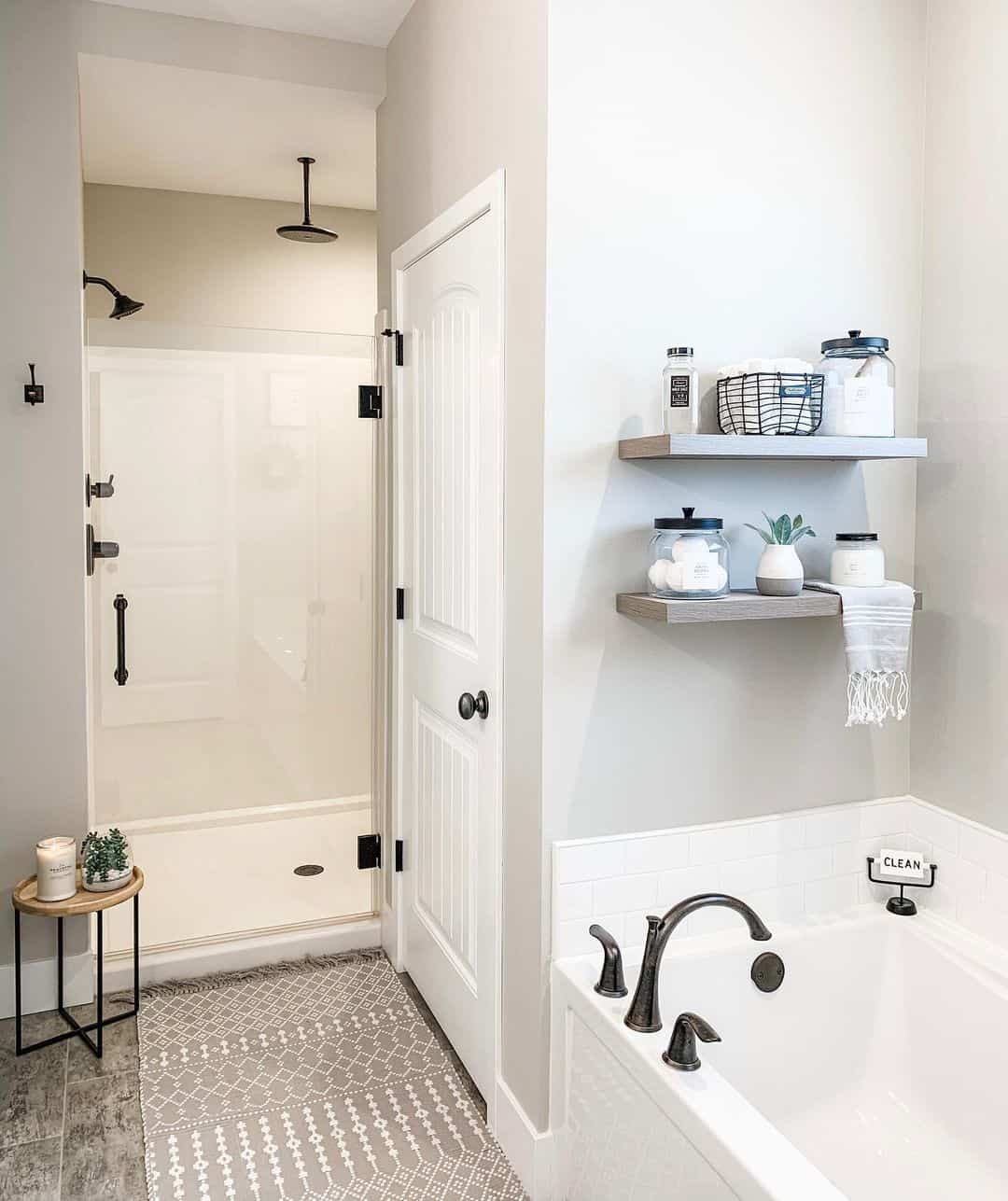 Walk-in Shower in Neutral Bathroom - Soul & Lane
