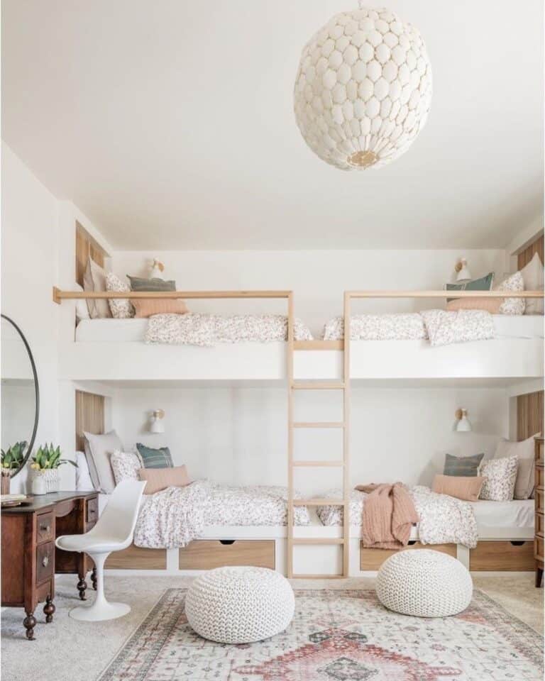 White Bunk Beds for Girls