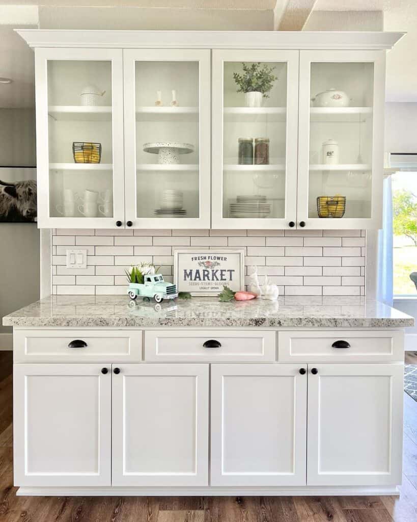 White Cabinets in Spring Kitchen