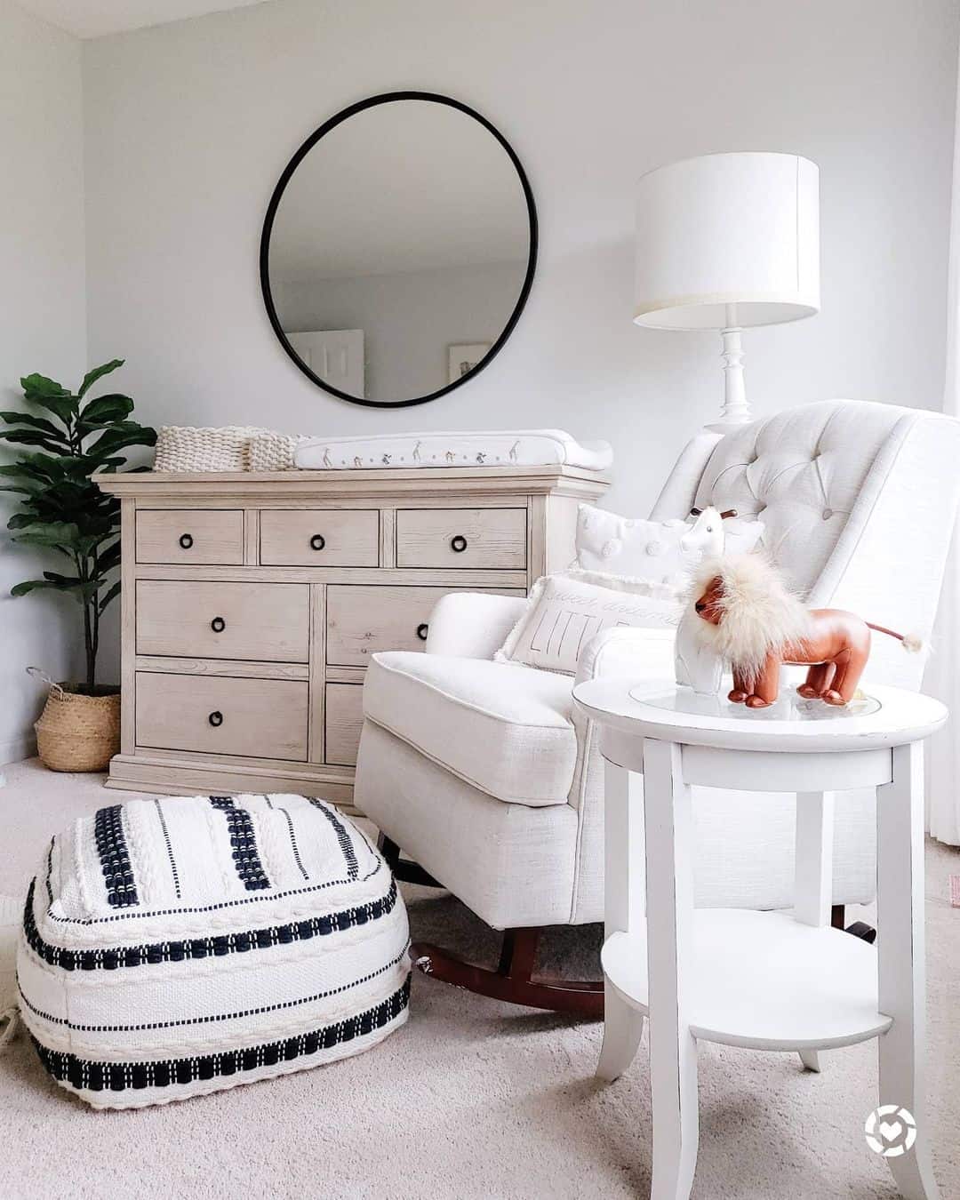 White Nursery with Natural Wood Dresser Soul & Lane