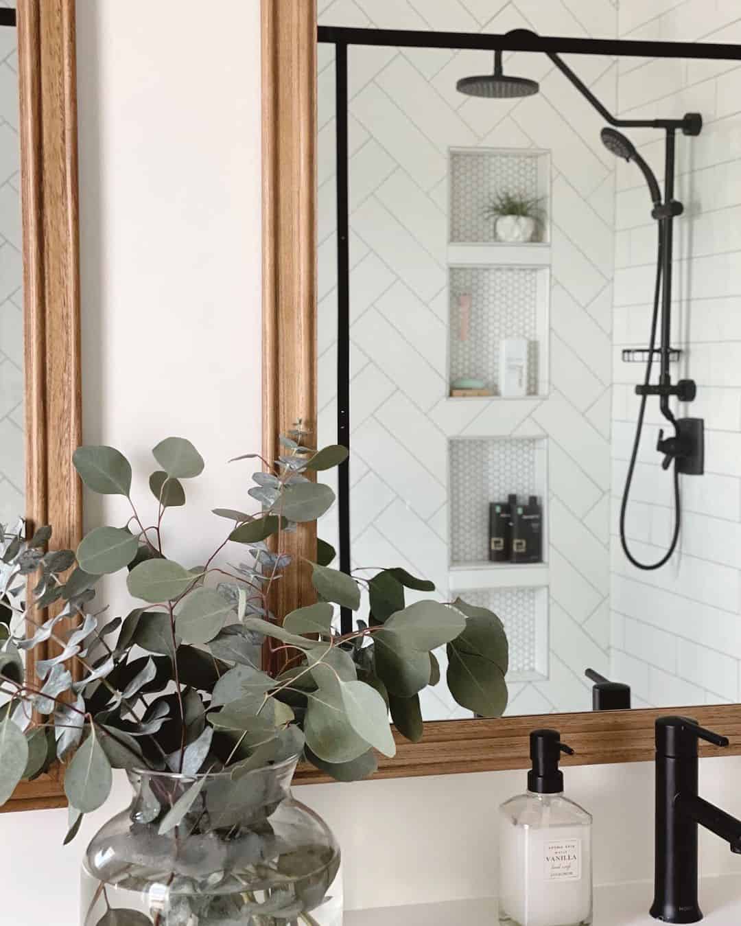 White Subway Tile Shower Niche Edge Trim Soul & Lane