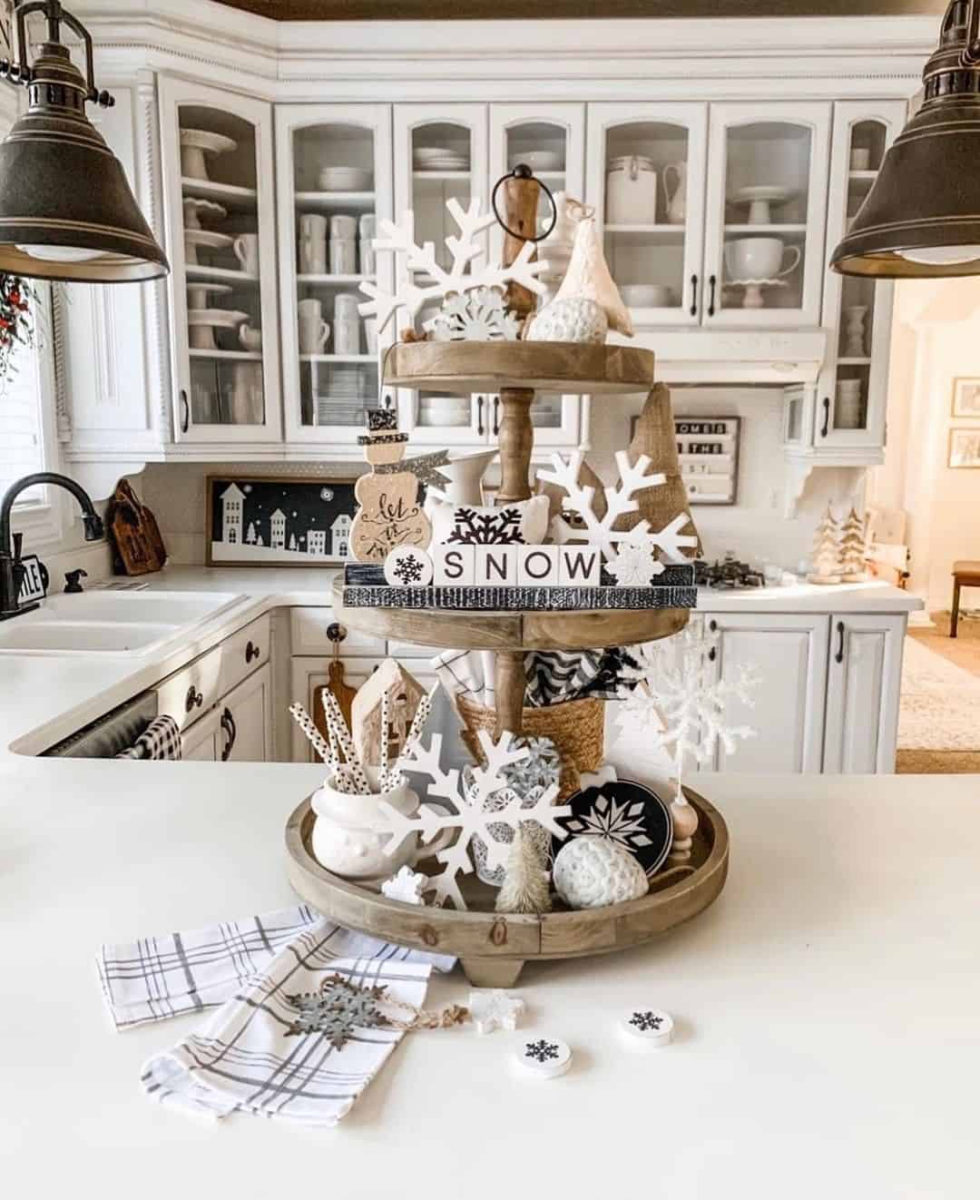 Wood Christmas Centerpiece for Kitchen Soul & Lane