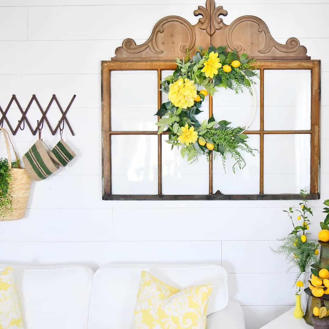 Wood Window Frame Living Room Décor - Soul & Lane