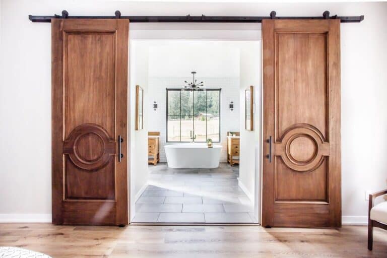 Wooden Bathroom Door Ideas for Modern Home