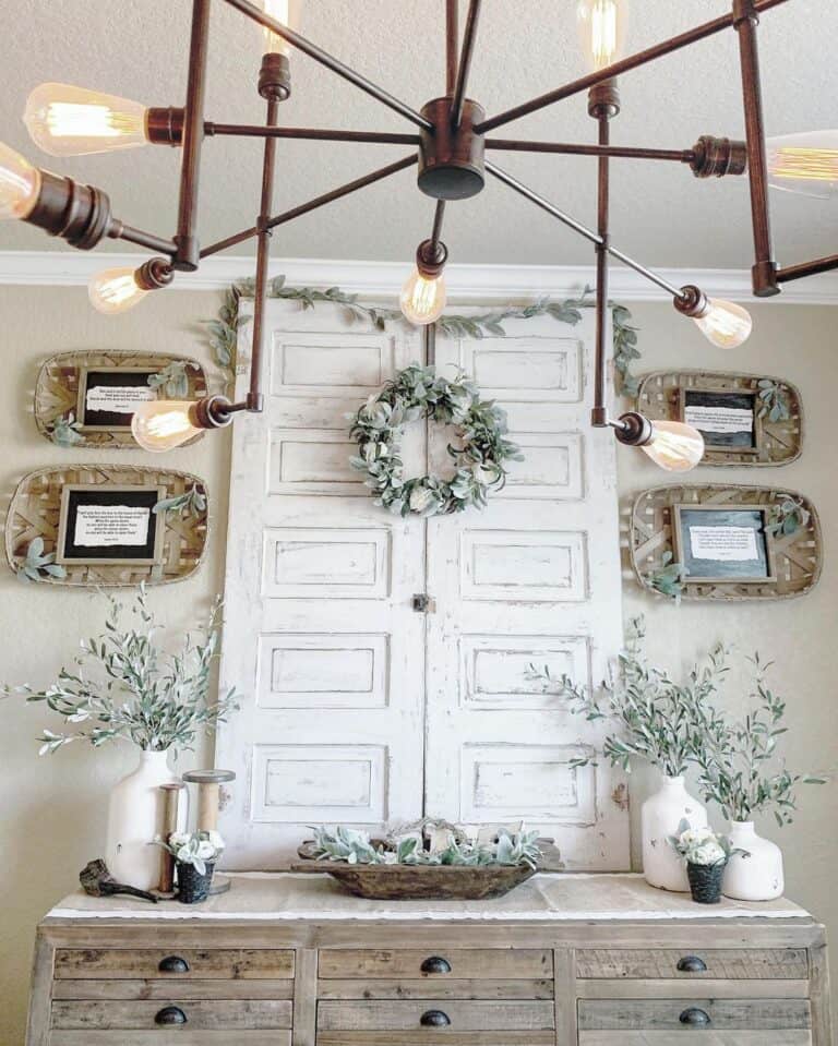 Year Round Wreath Decor for Dining Room
