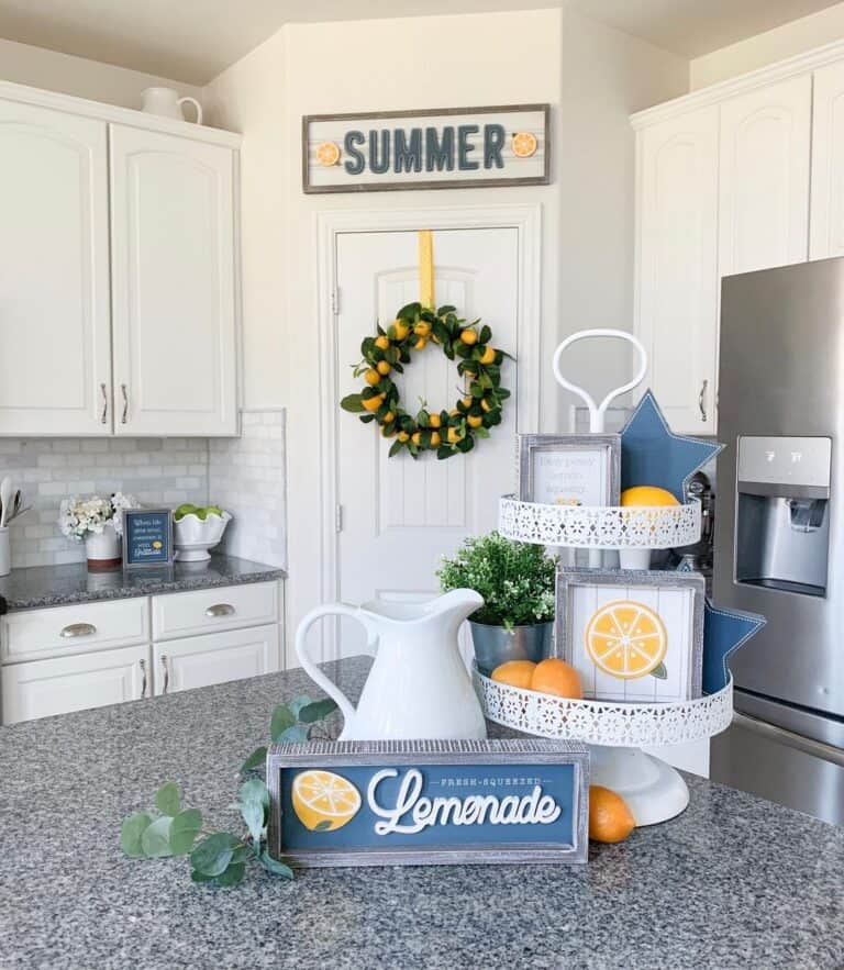 A Wreath of Lemons and Summer Kitchen Signs