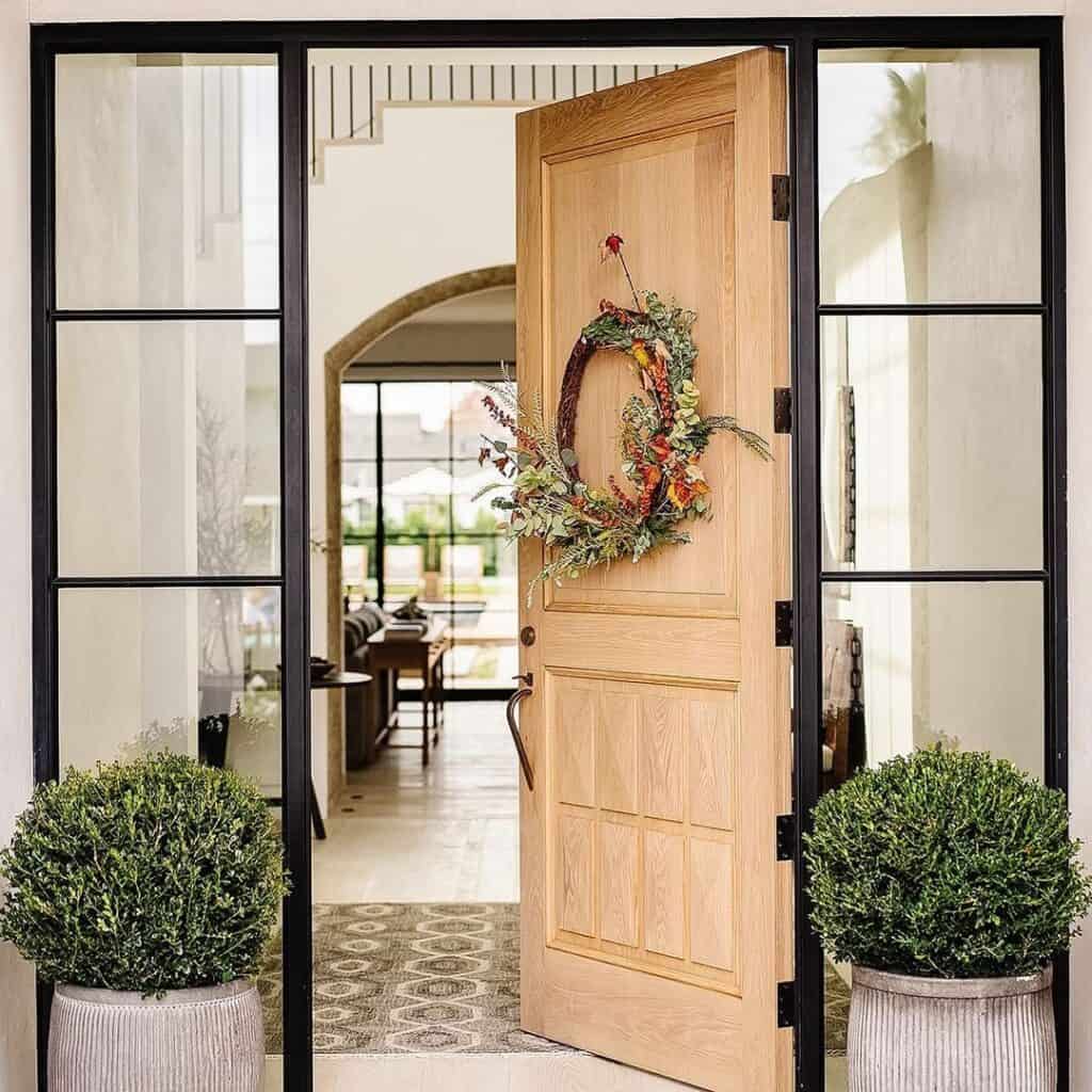 35 Charming Farmhouse Front Door With Sidelights Ideas