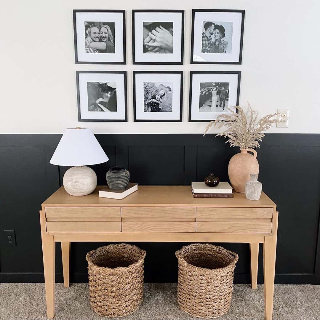 Black and White Entryway Photo Wall Ideas Soul & Lane