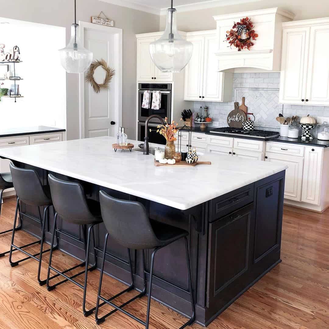 Black and White Kitchen with Tile - Soul & Lane