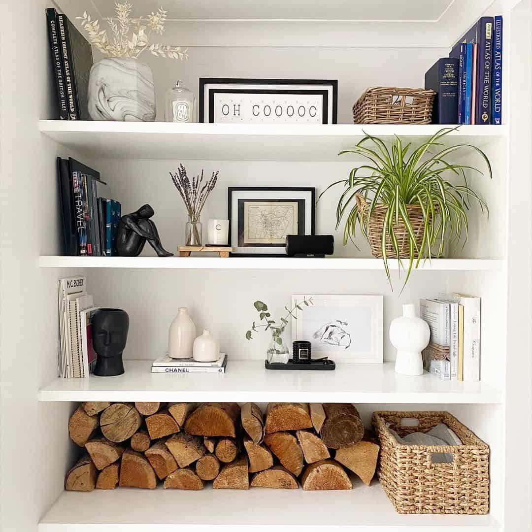 32 Shelf Décor Ideas to Accentuate Your Living Room