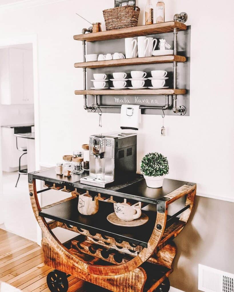 Coffee Bar Cart Decor