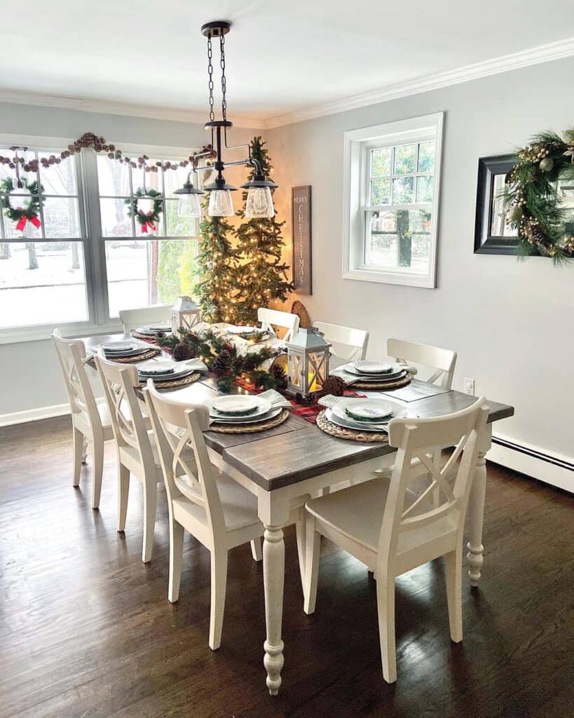 Cozy Cottage Christmas Dining Table Decor