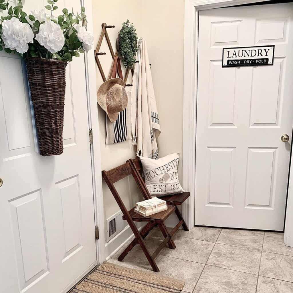 Cozy Entry Way Nook with Coat Hooks
