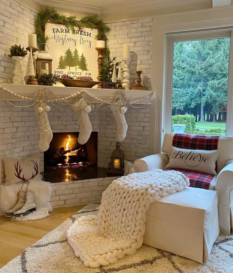 Cozy Nook with Holiday Touches