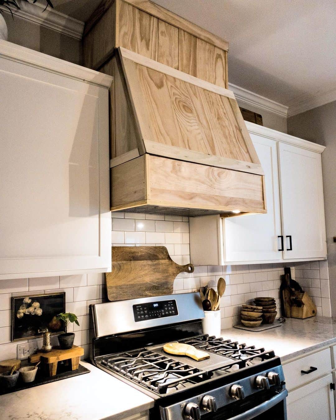 DIY Range Hood Cover With Storage