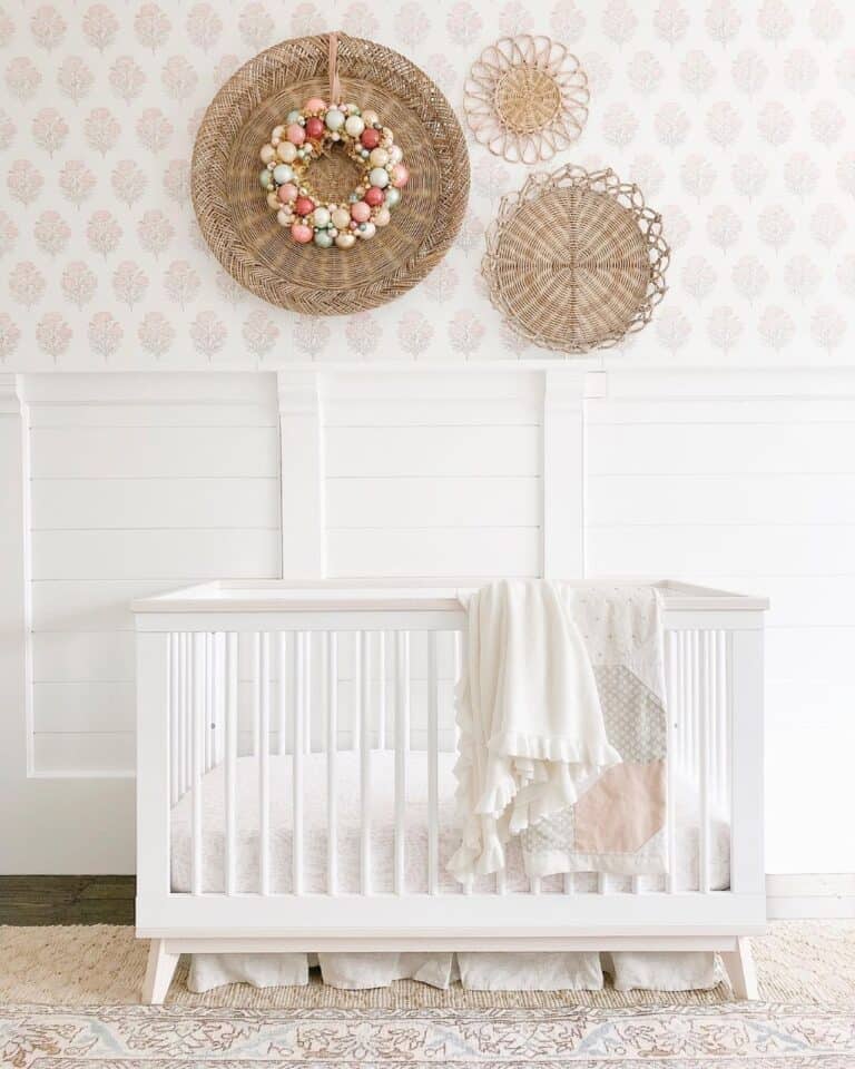 Delicate Wallpaper in a Baby's Nursery