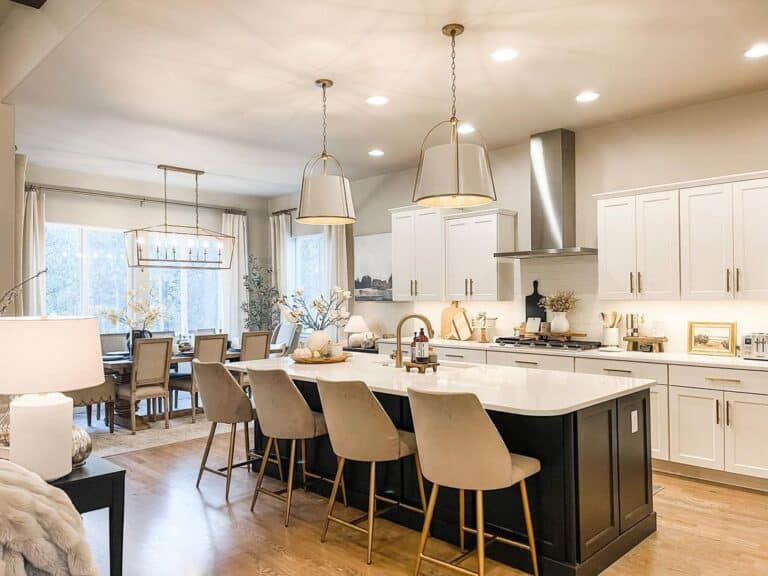 Dining Area and Modern Kitchen Lighting