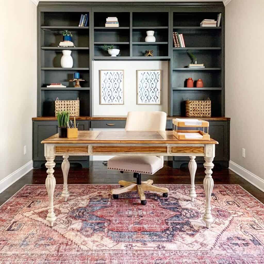 Elegant Farmhouse Study Desk