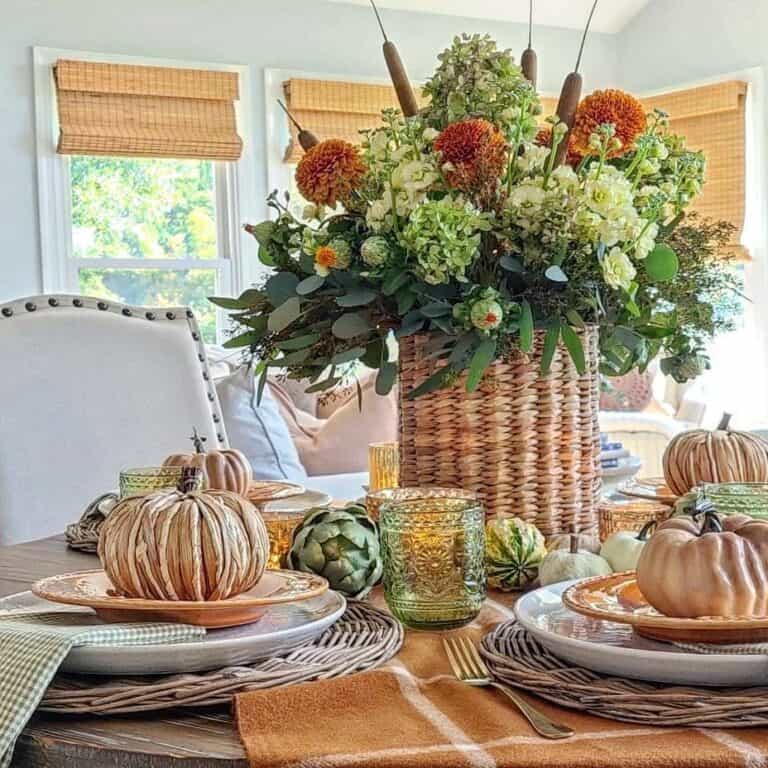 Fall Inspired Flowers for Tablescape