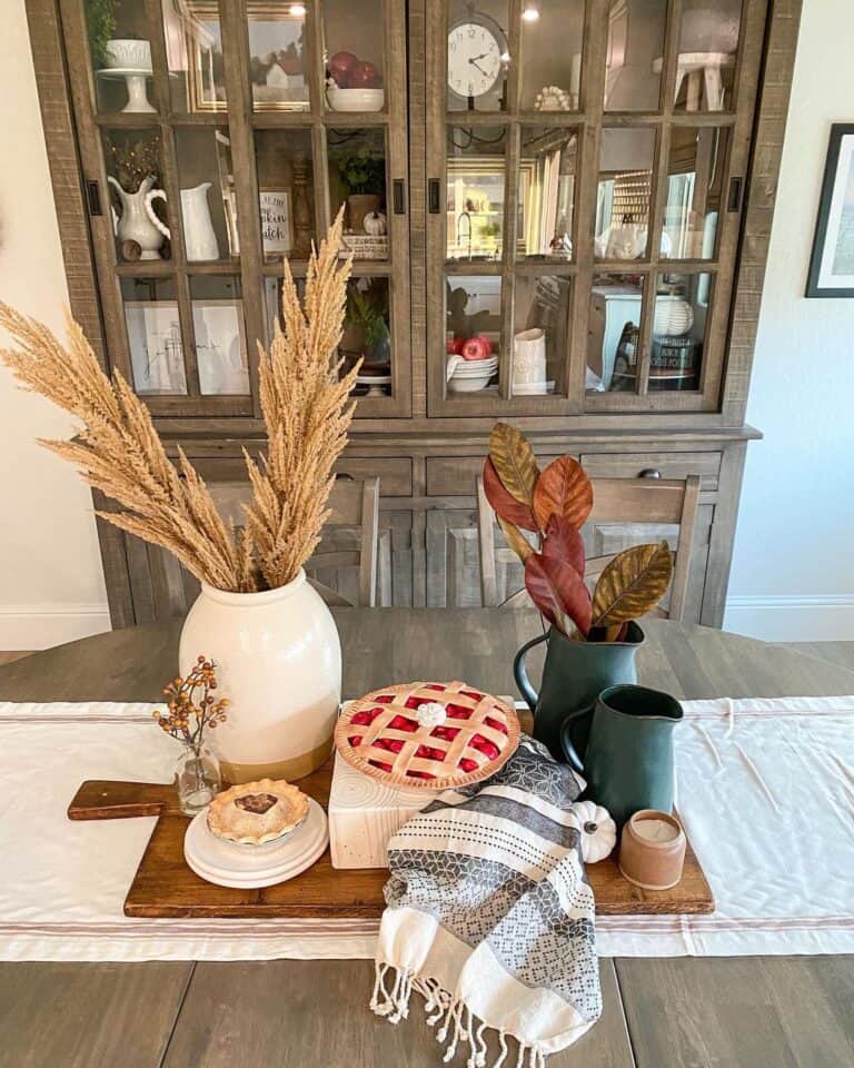 Fall in Farmhouse Kitchen Dining Room