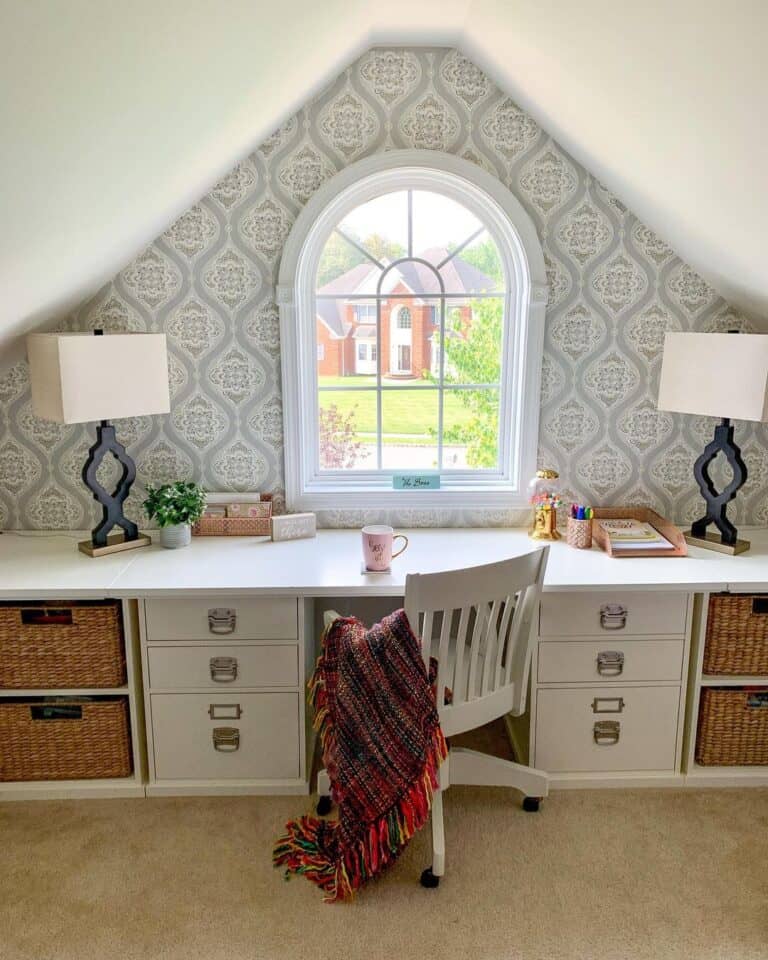 Farmhouse Attic Alcove Office Soul & Lane