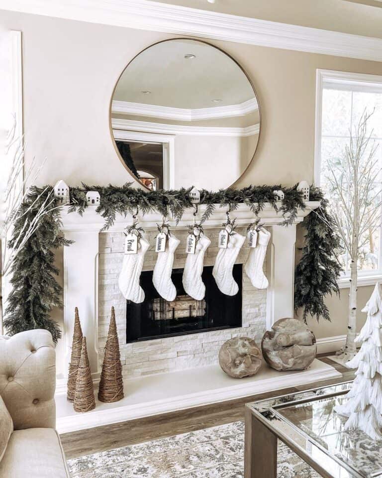 Festive Living Room in Muted Color Scheme