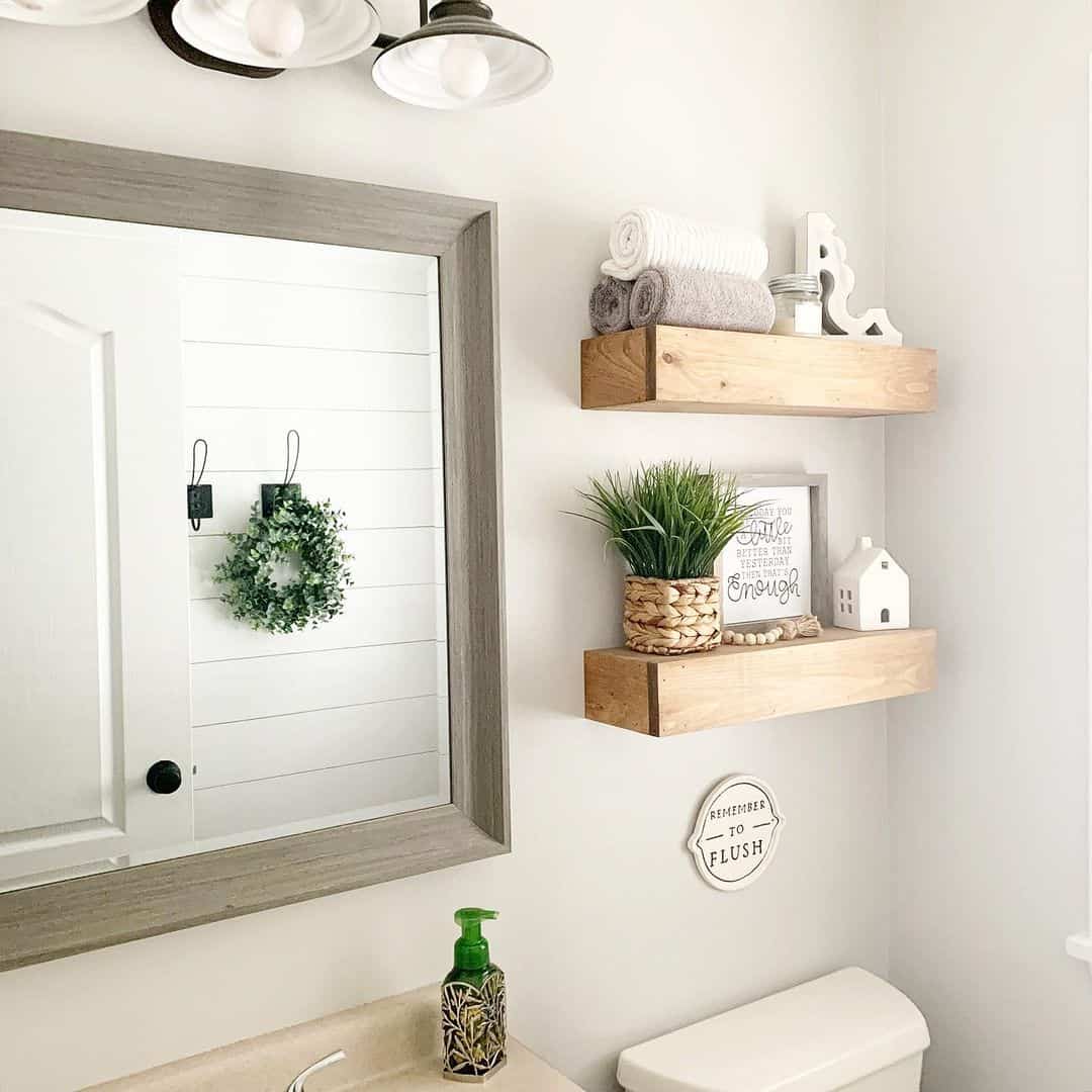 24 Bathroom Towel Shelf Ideas for Extra Storage