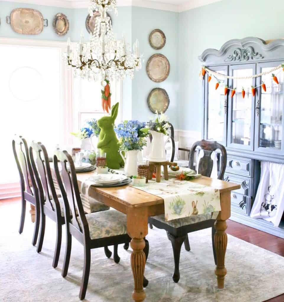 French Cottage Springtime Dining Room