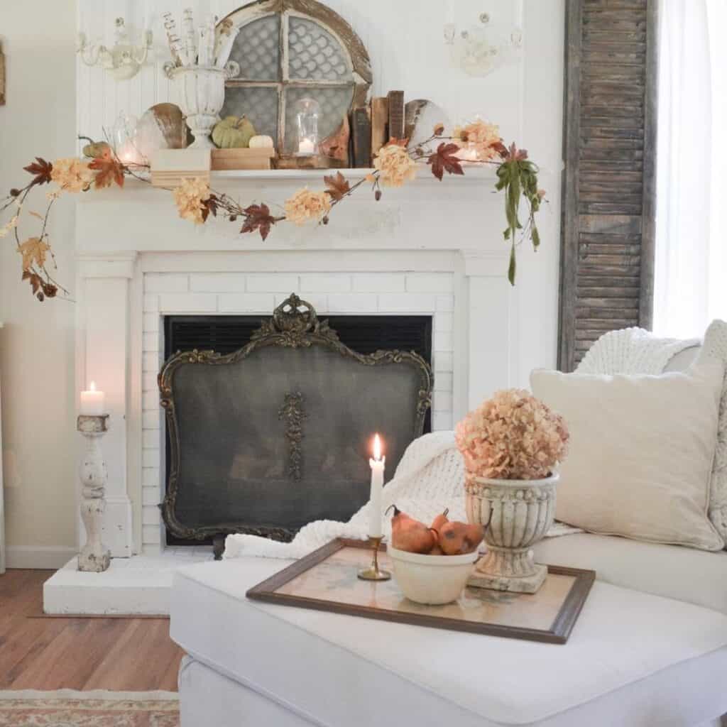 French Farmhouse-Styled Fireplace