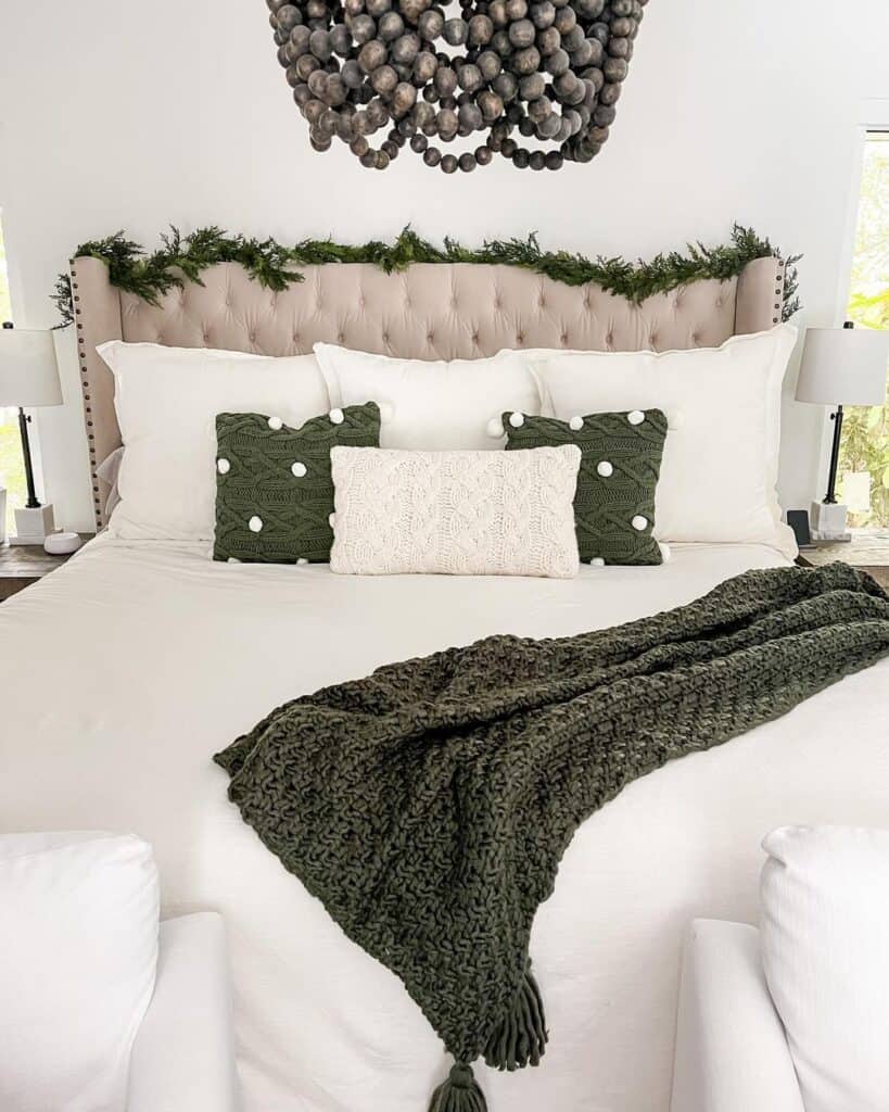 Green Throw Pillows for Bedroom