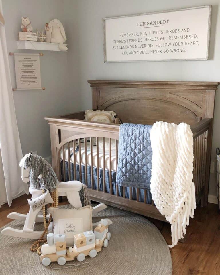 Grey and Wood Neutral Nursery