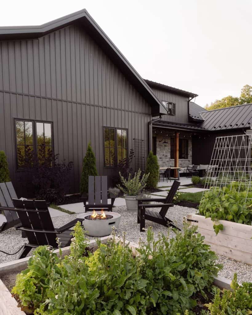 House With Iron Ore-Colored Siding