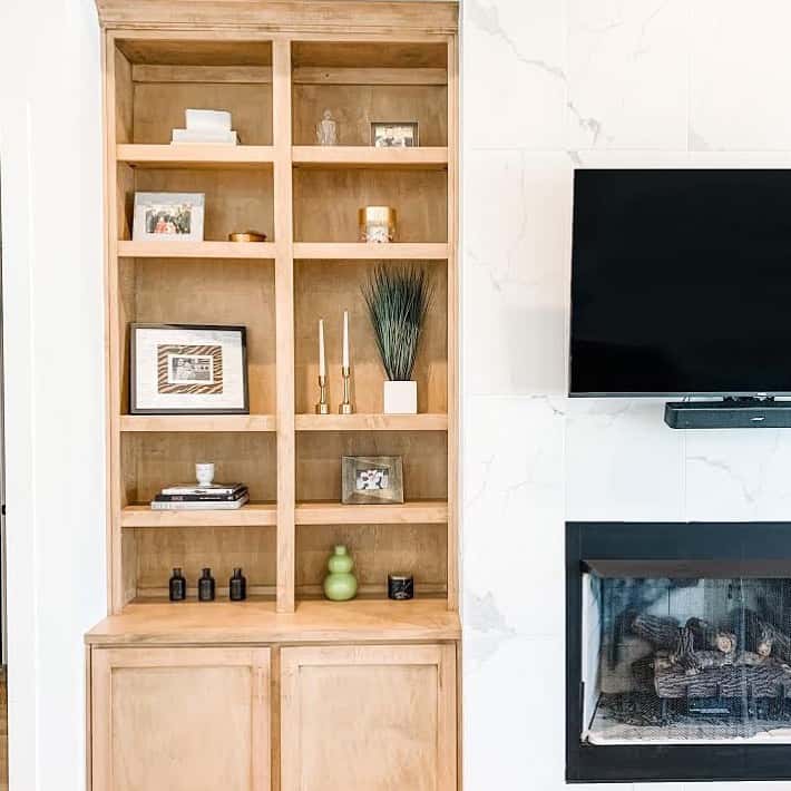 Inset Marble Fireplace Without Mantel. Soul & Lane