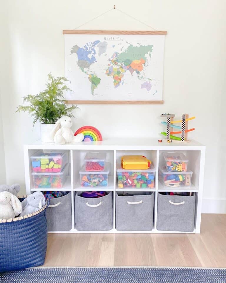 Inspirational Playroom Storage Ideas with Clear Bins