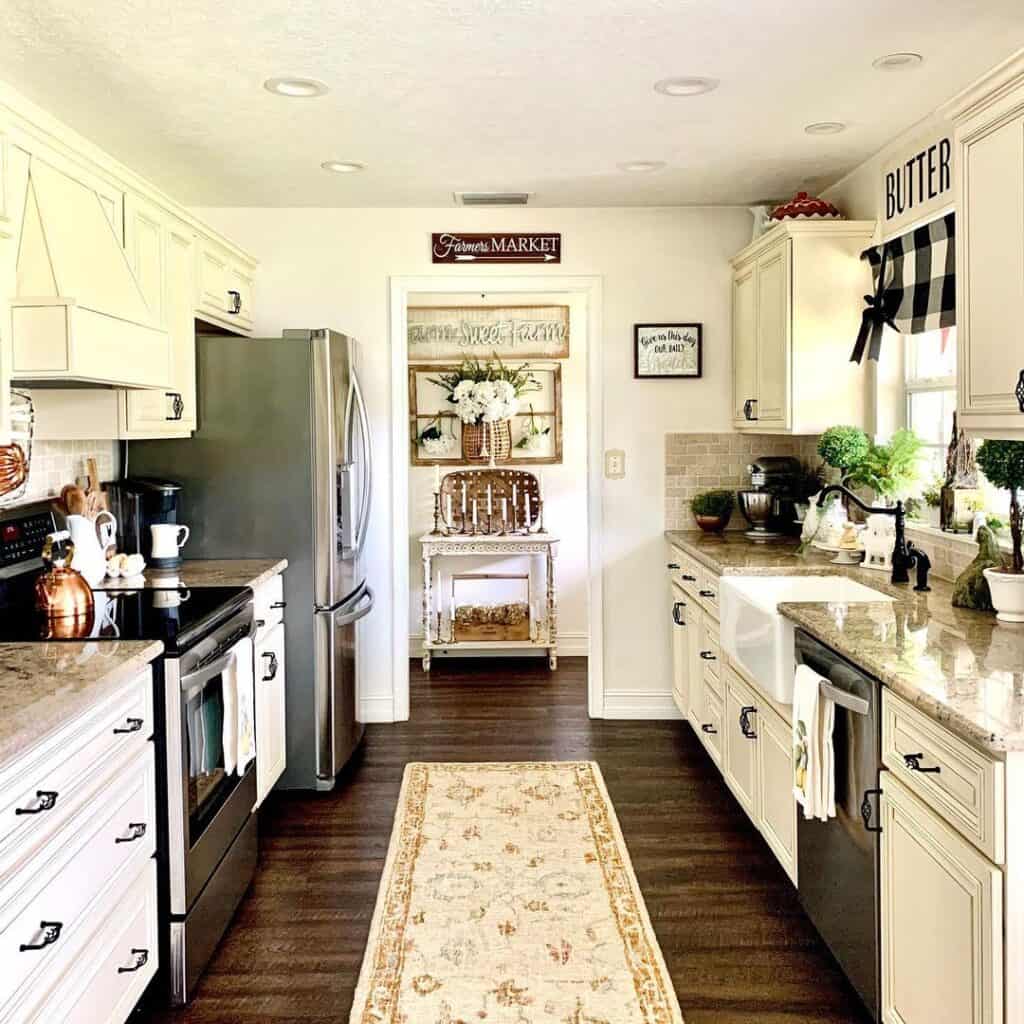 Kitchen Floor Runner and Wall Display