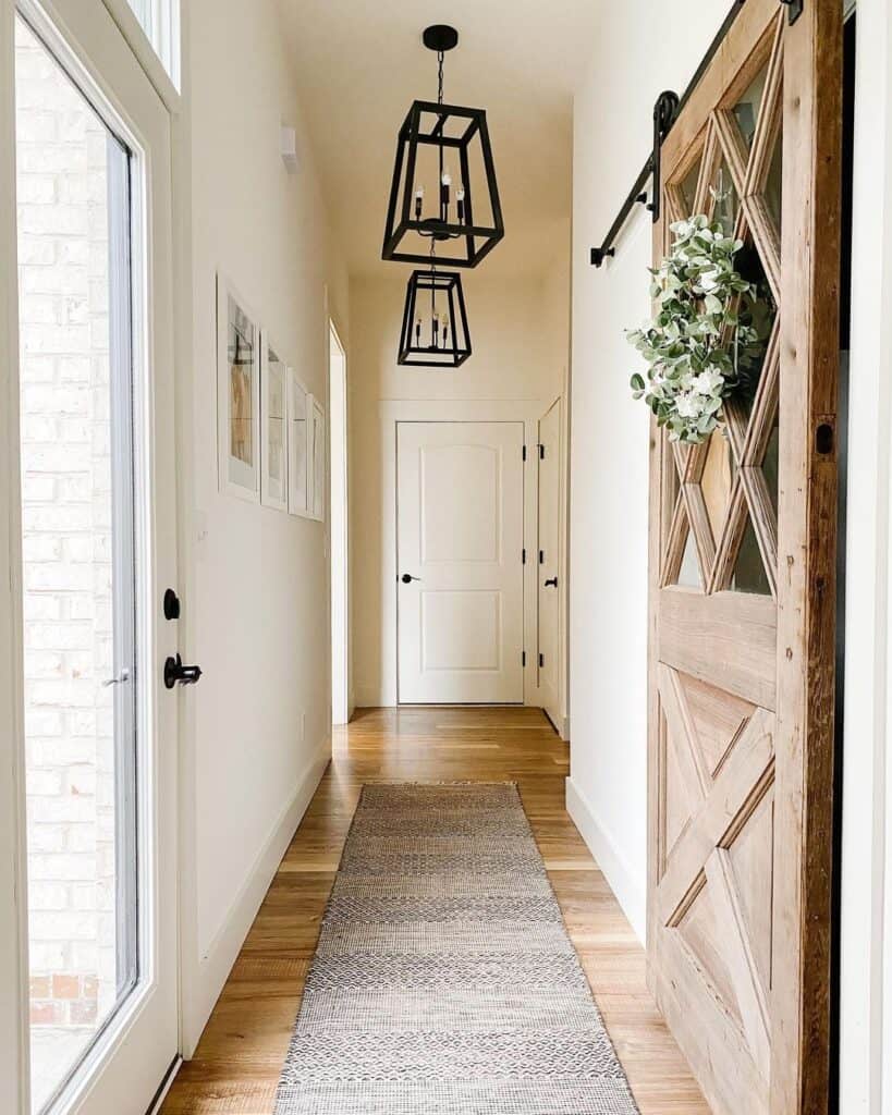 Lantern Style Hallway Lights