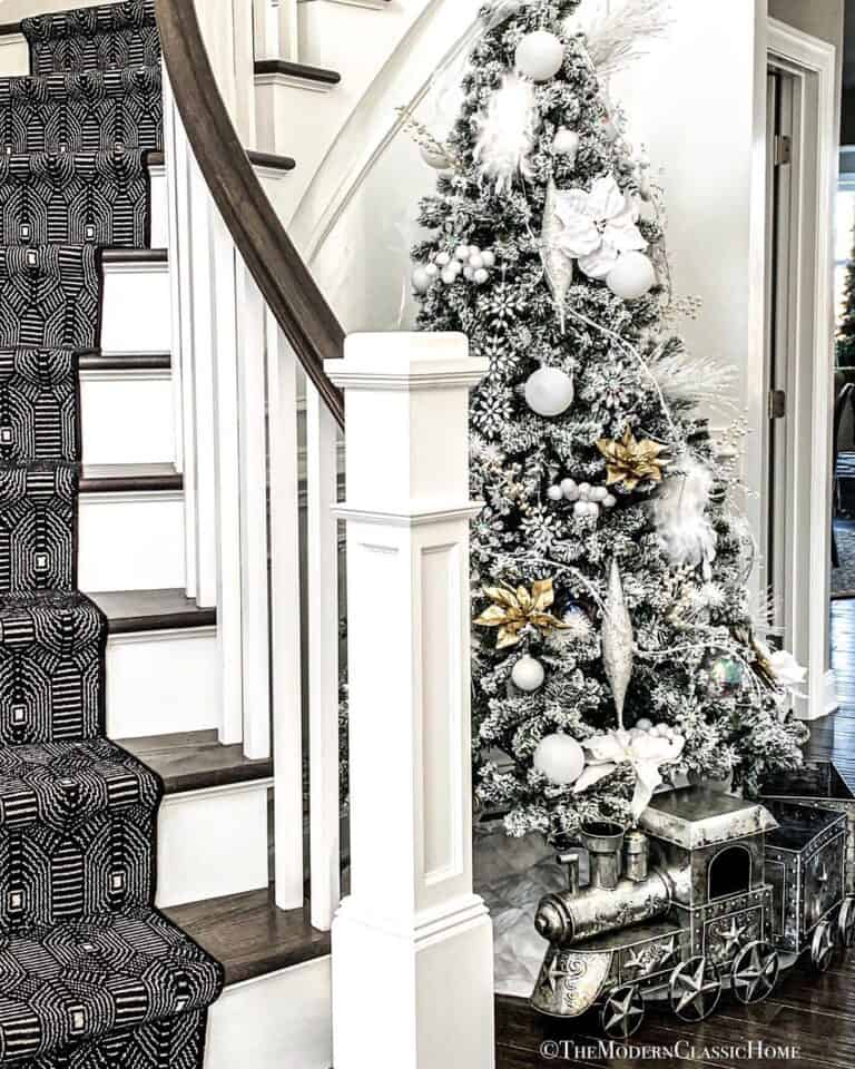 Luxury Christmas Tree in Hallway