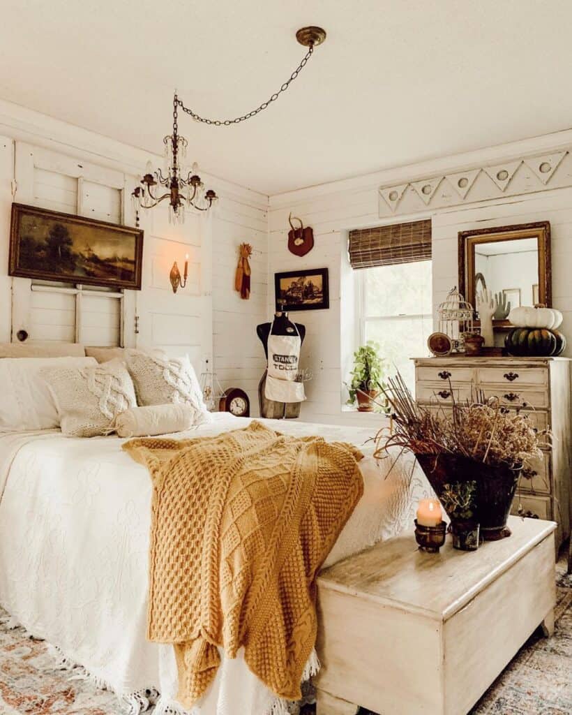 Moody Fall Vibes with Vintage Chandelier