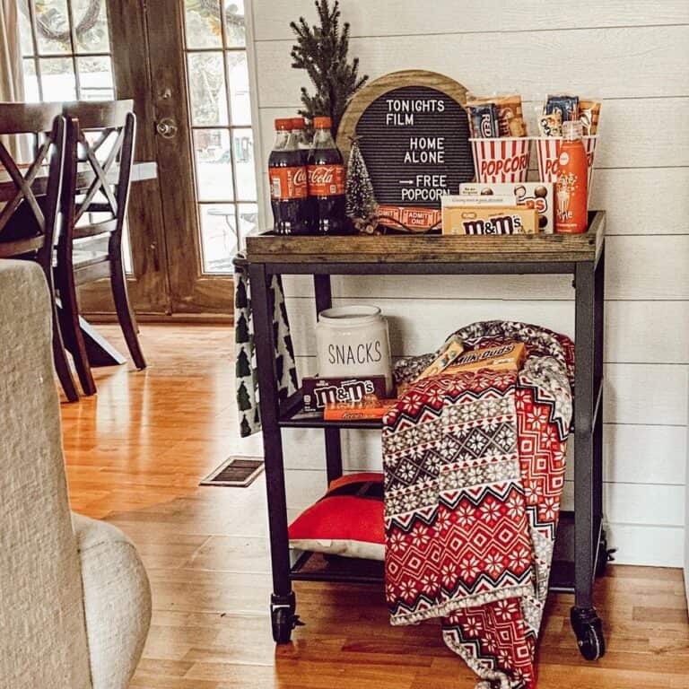 Movie Lover's Bar Cart Decor