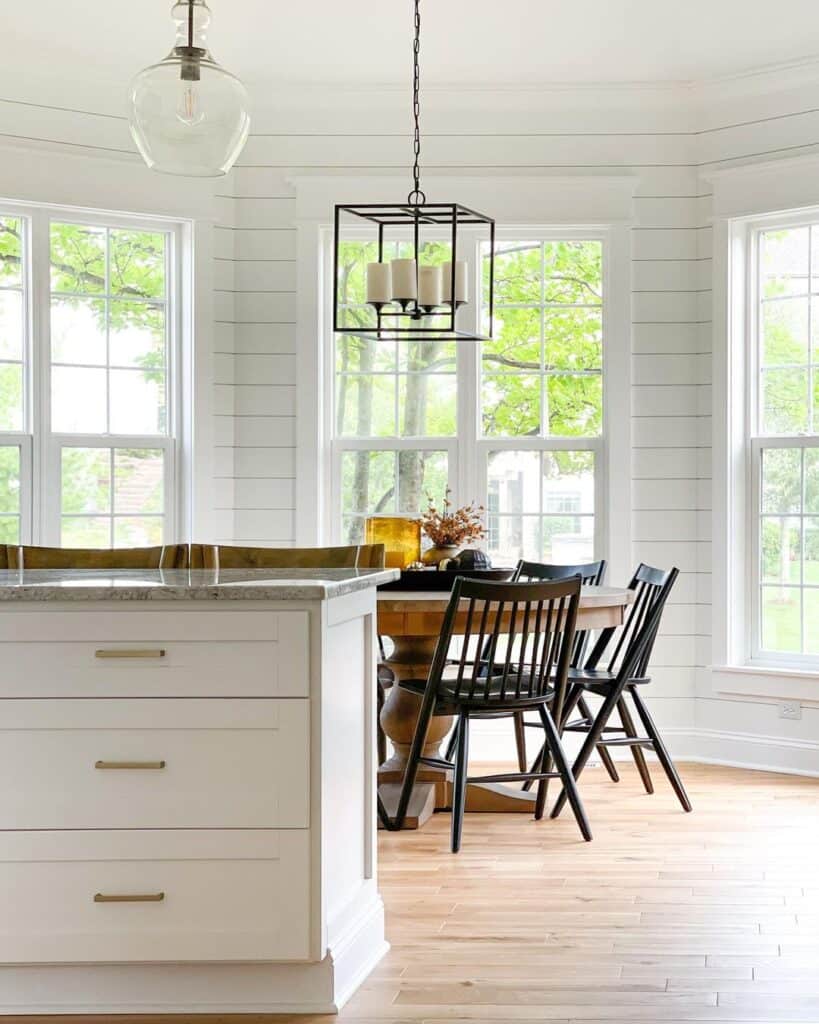 Neutral Kitchen with Amber Accessories