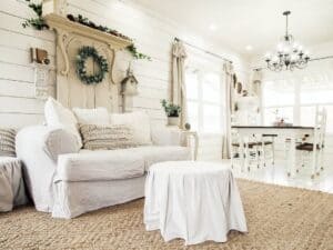 Neutral Living Room and Dining Room Combo