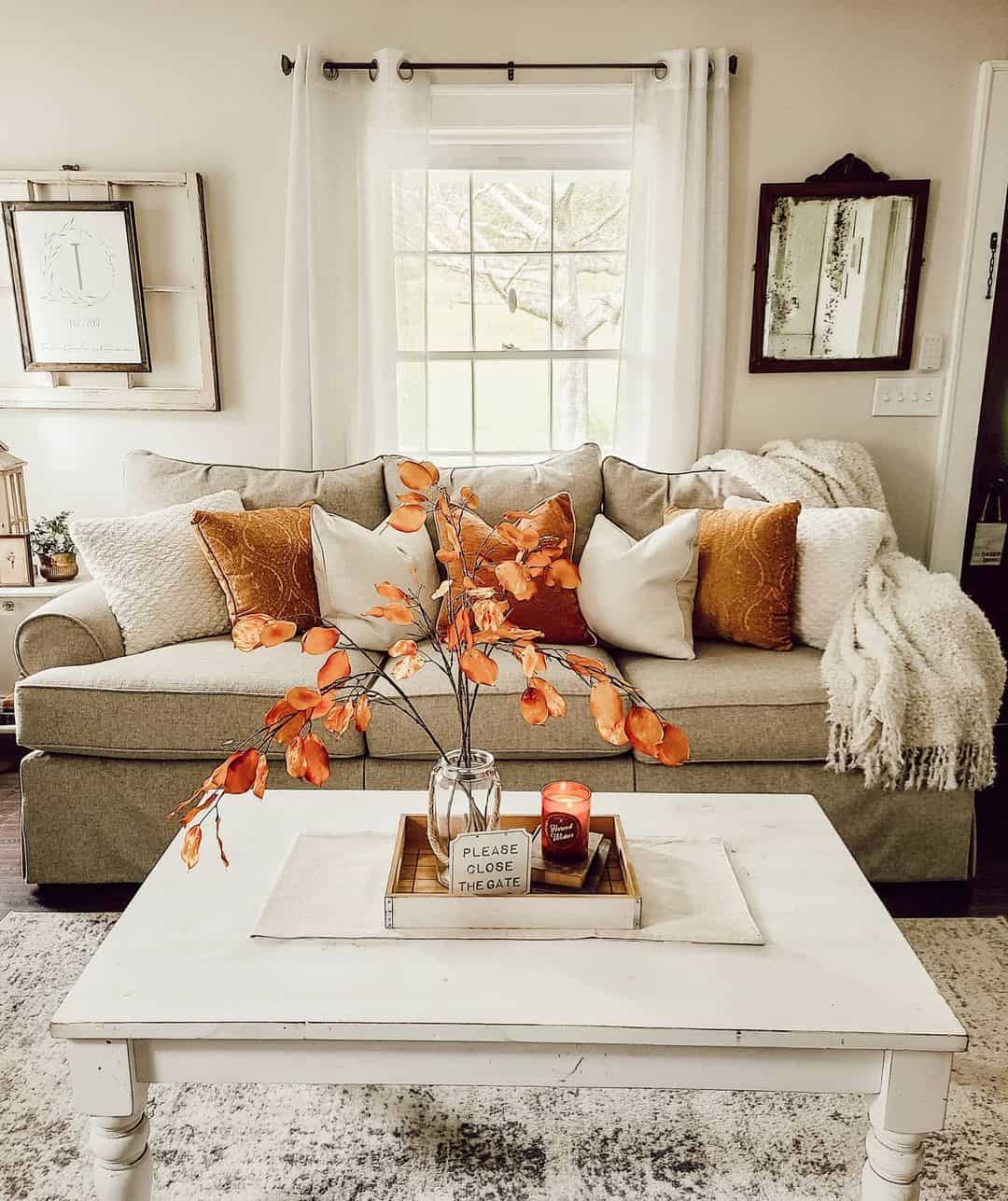 Burnt Orange Fall Accents