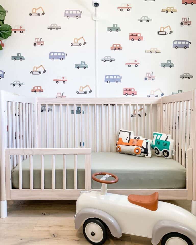 Nursery Wallpaper With Cars
