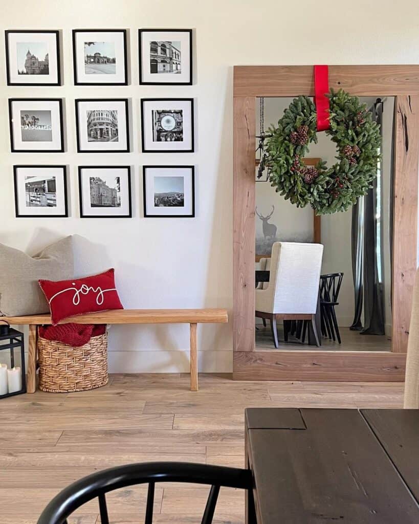 Photo Wall Ideas for Seasonal Entryway