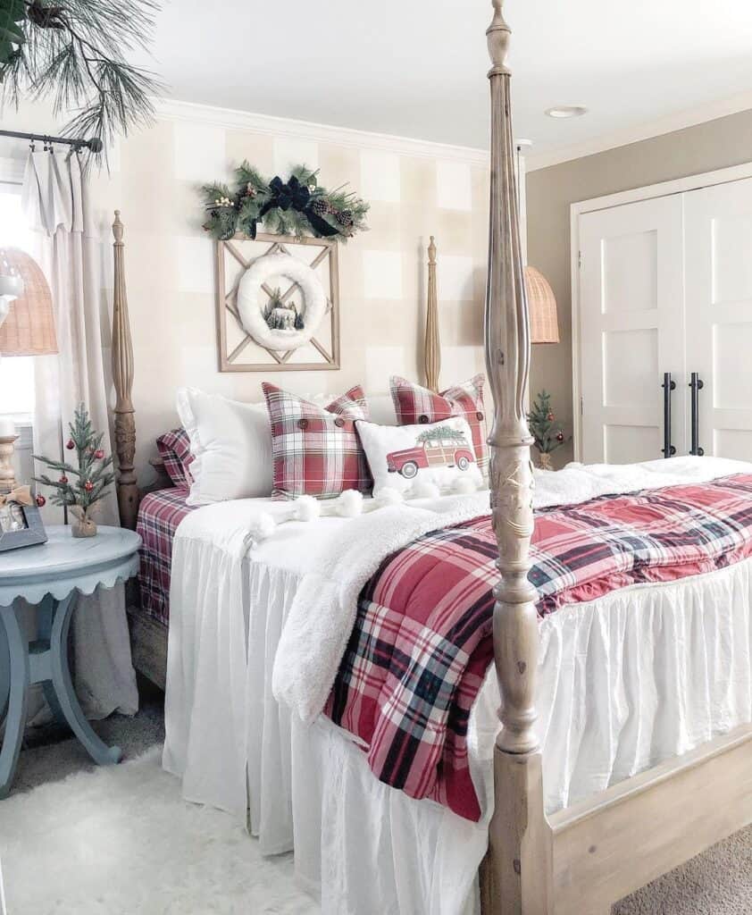 Primary Bedroom with Festive Décor