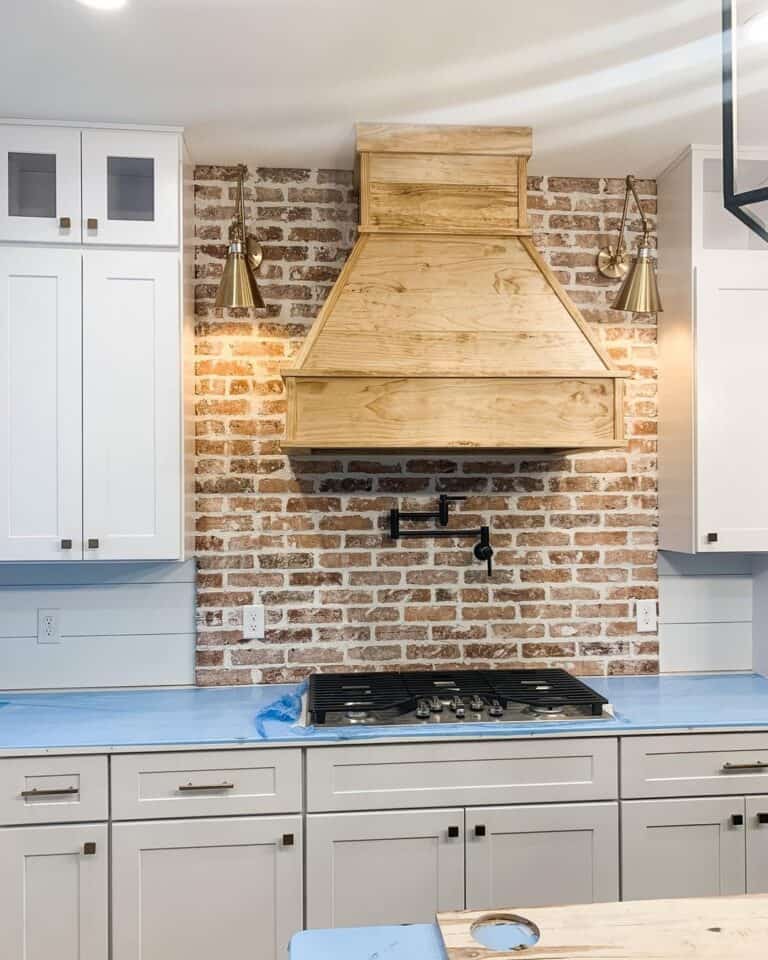 Rustic Kitchen with Exposed Brickwork