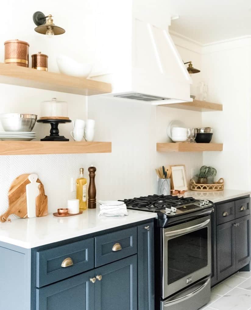 White Backsplash for Dark Cabinets