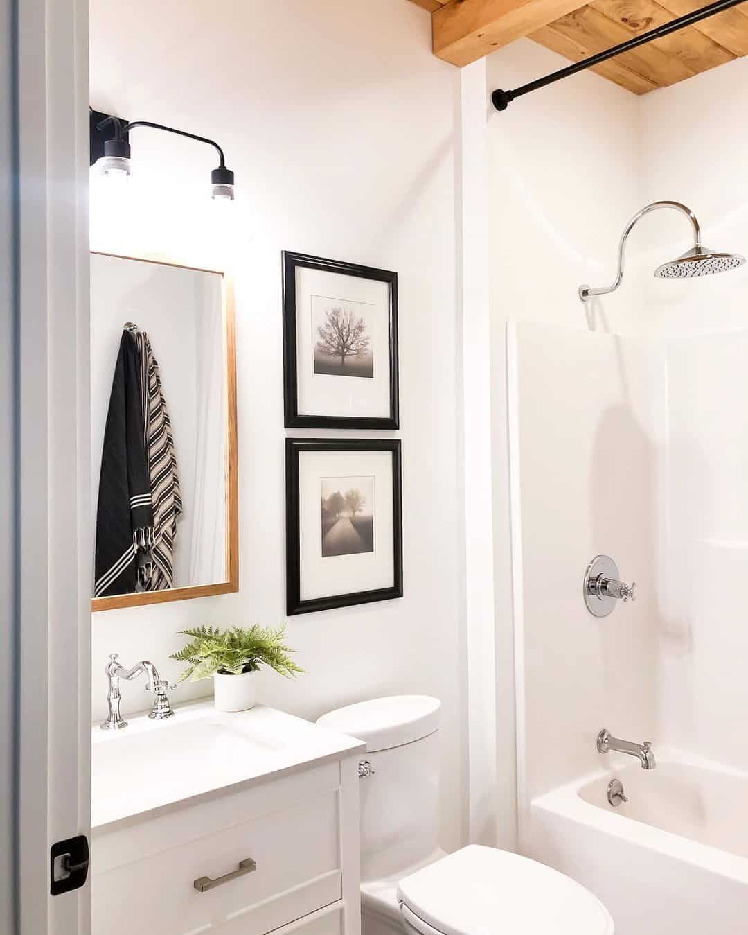 White Bathroom Walls and Chrome Faucets - Soul & Lane